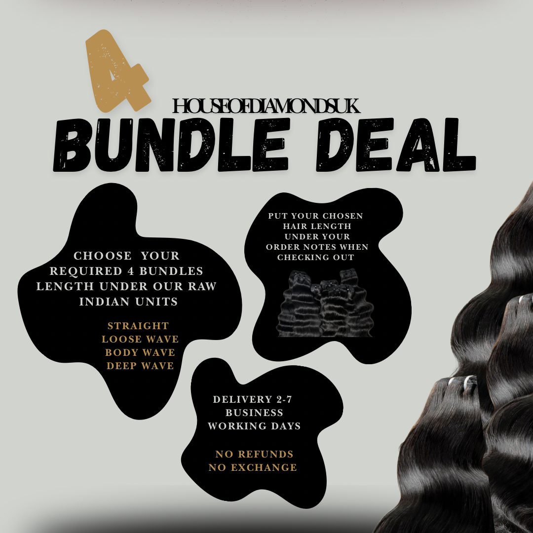 4 Raw Hair Bundle Deal