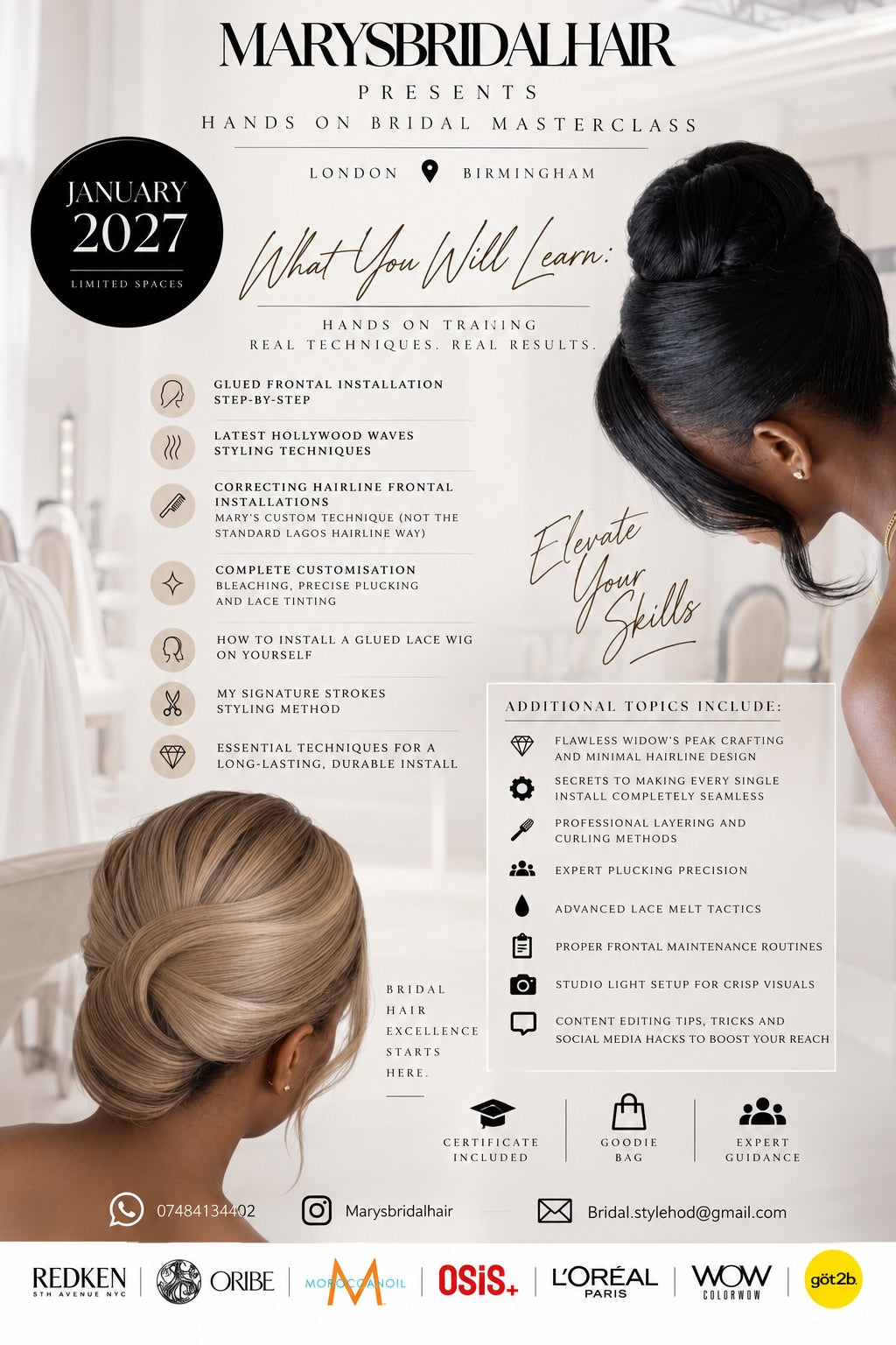 Bridal Class Masterclass 2027