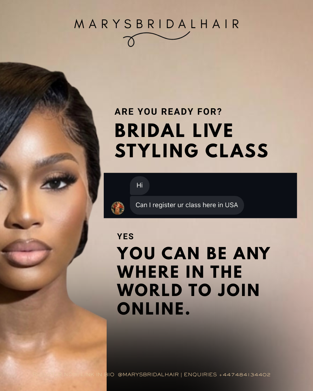 MAY LIVE CLASS - BRIDAL STYLING