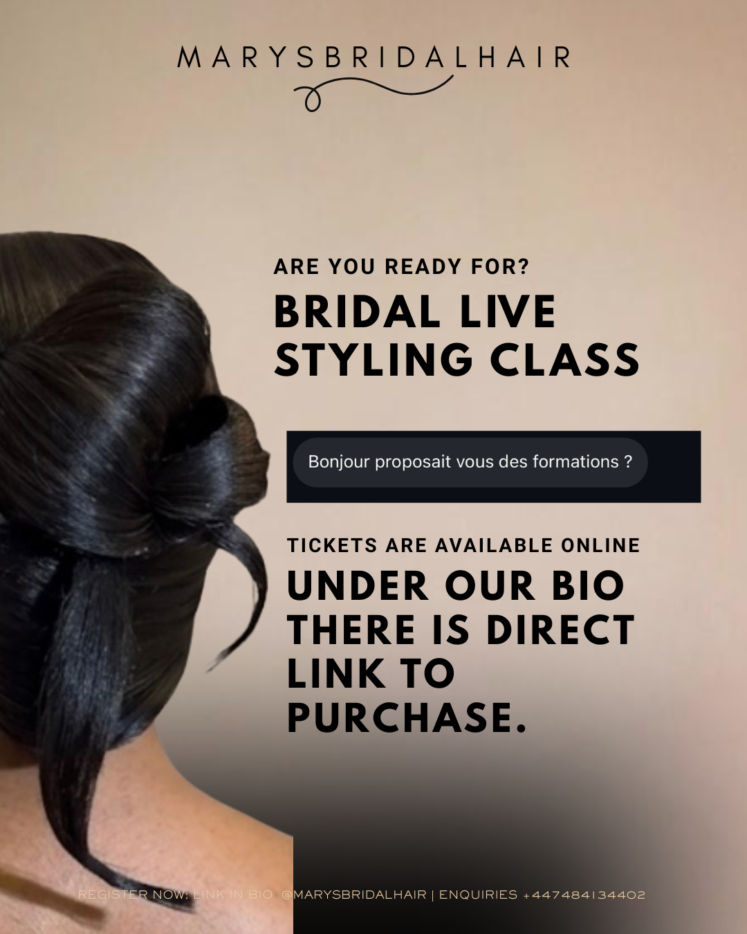 MAY LIVE CLASS - BRIDAL STYLING